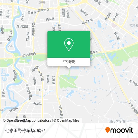 七彩田野停车场地图