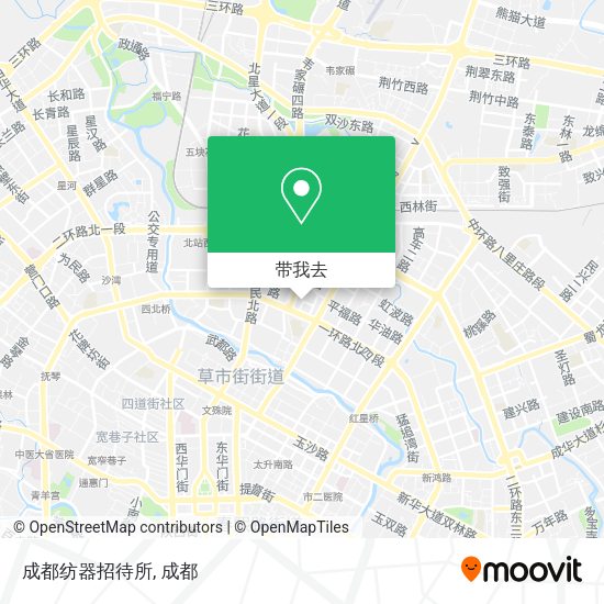 成都纺器招待所地图