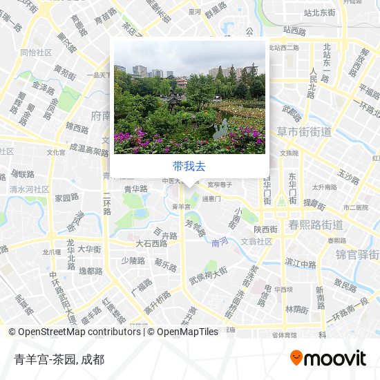 青羊宫-茶园地图
