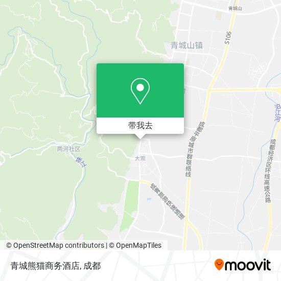 青城熊猫商务酒店地图