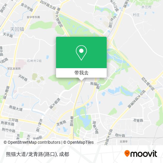 熊猫大道/龙青路(路口)地图
