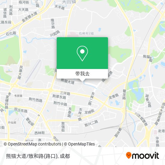 熊猫大道/致和路(路口)地图