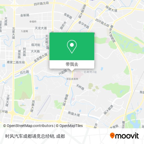 时风汽车成都诵竟总经销地图