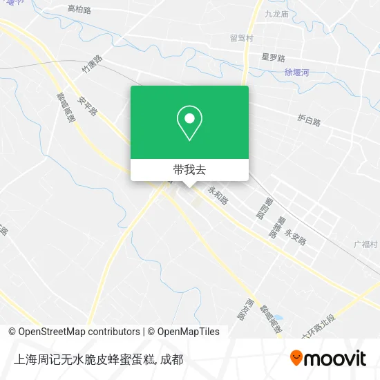 上海周记无水脆皮蜂蜜蛋糕地图