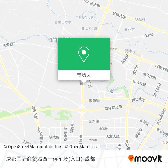 成都国际商贸城西一停车场(入口)地图