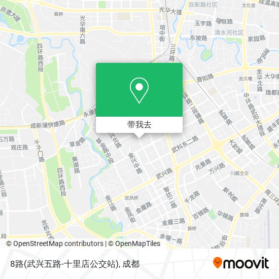 8路(武兴五路-十里店公交站)地图
