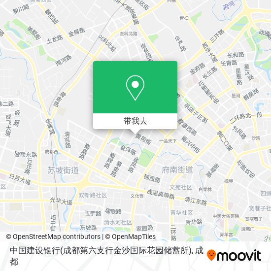 中国建设银行(成都第六支行金沙国际花园储蓄所)地图