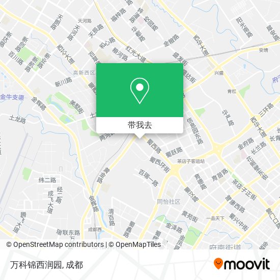 万科锦西润园地图