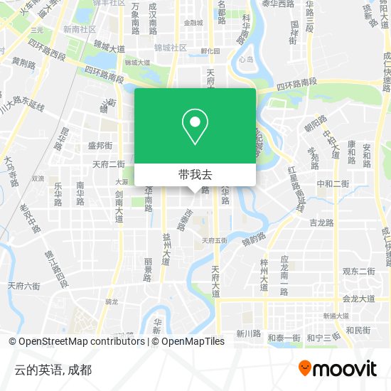 云的英语地图