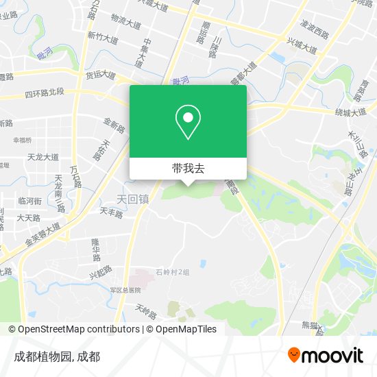 成都植物园地图