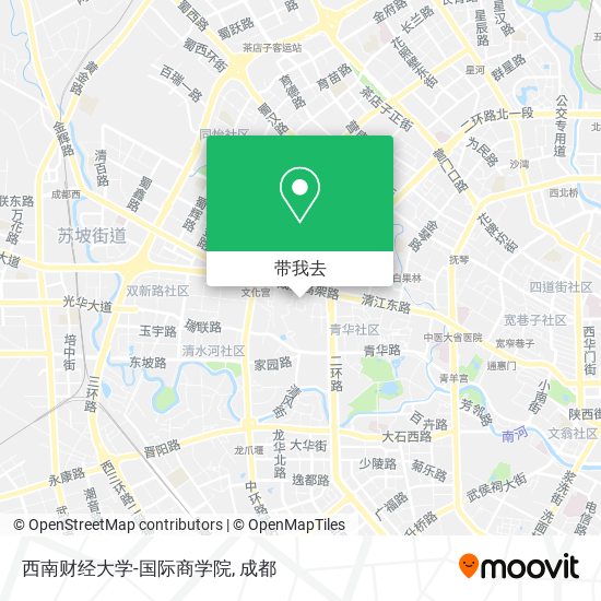 西南财经大学-国际商学院地图