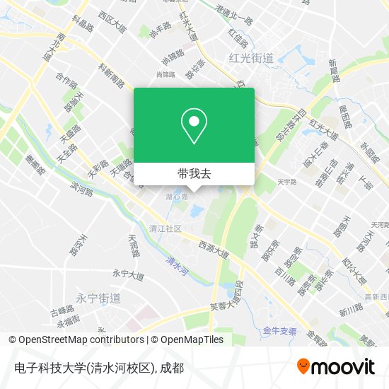 电子科技大学(清水河校区)地图