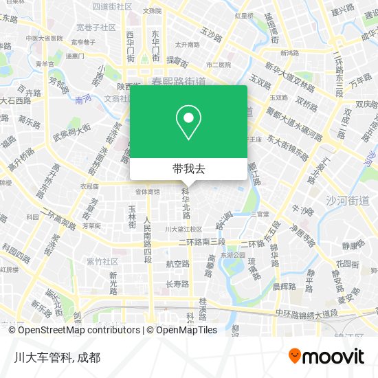 川大车管科地图