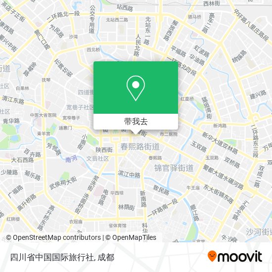 四川省中国国际旅行社地图