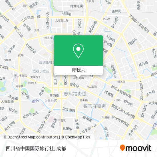 四川省中国国际旅行社地图