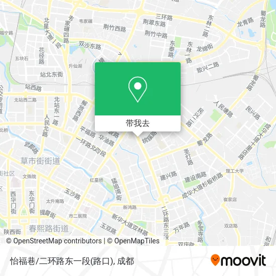 怡福巷/二环路东一段(路口)地图