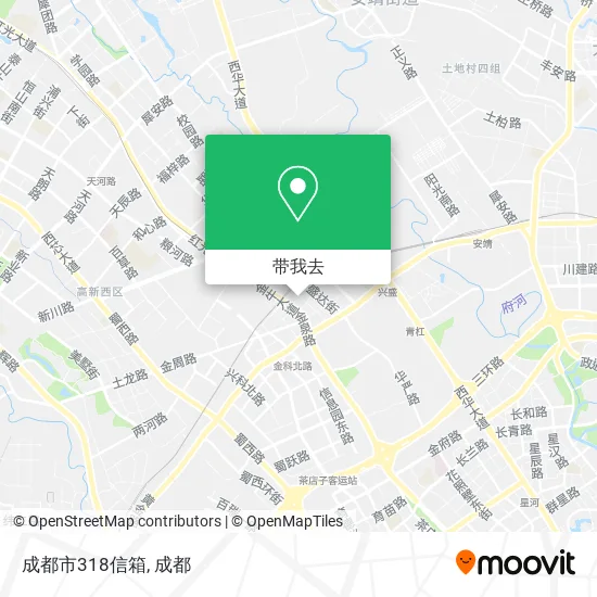 成都市318信箱地图