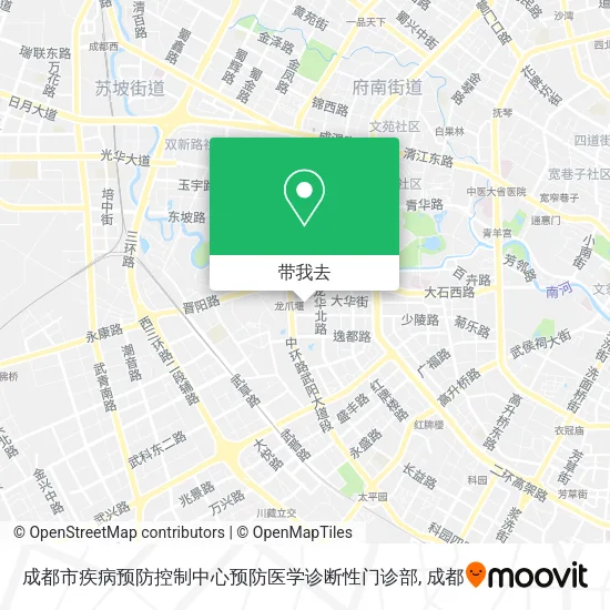 成都市疾病预防控制中心预防医学诊断性门诊部地图