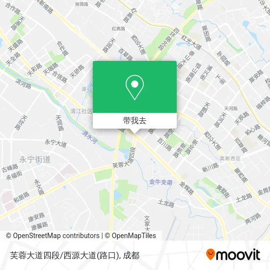 芙蓉大道四段/西源大道(路口)地图
