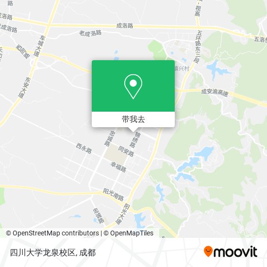 四川大学龙泉校区地图