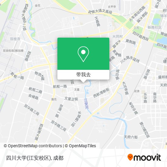 四川大学(江安校区)地图