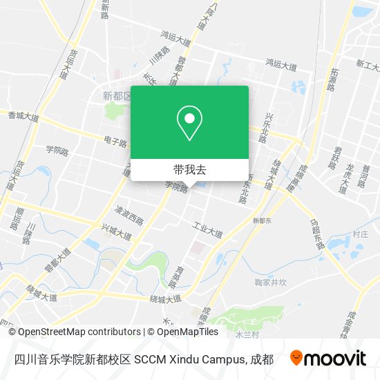 四川音乐学院新都校区 SCCM Xindu Campus地图