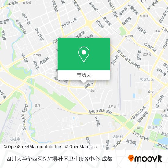 四川大学华西医院辅导社区卫生服务中心地图