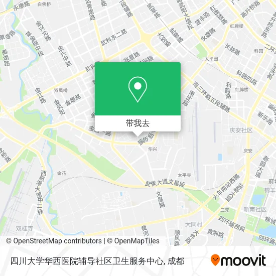 四川大学华西医院辅导社区卫生服务中心地图