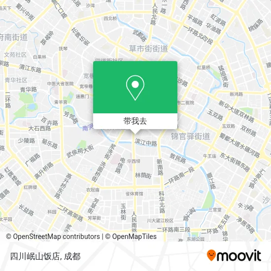 四川岷山饭店地图
