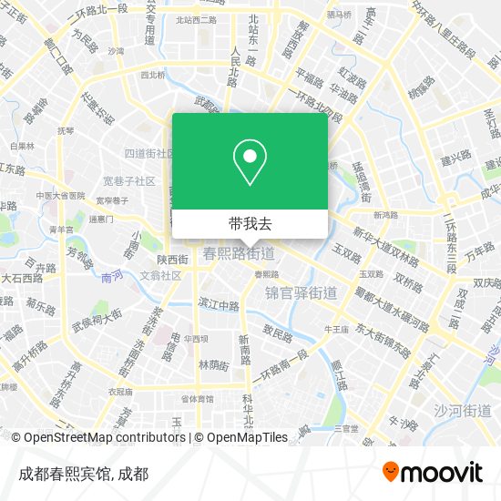 成都春熙宾馆地图