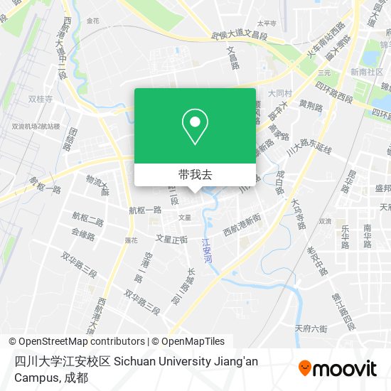 四川大学江安校区 Sichuan University Jiang'an Campus地图