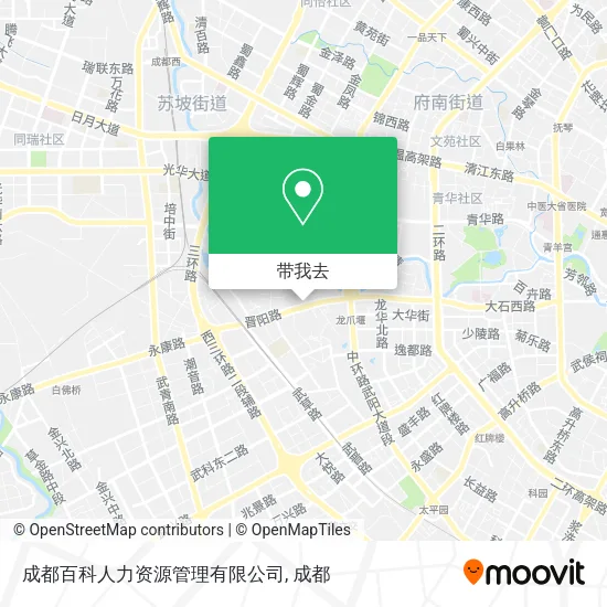 成都百科人力资源管理有限公司地图