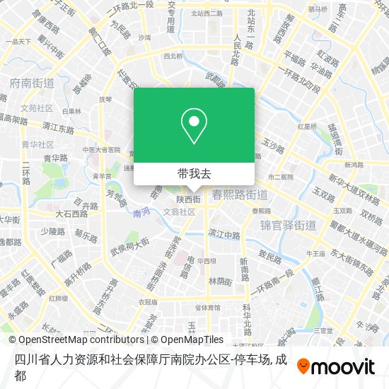 四川省人力资源和社会保障厅南院办公区-停车场地图