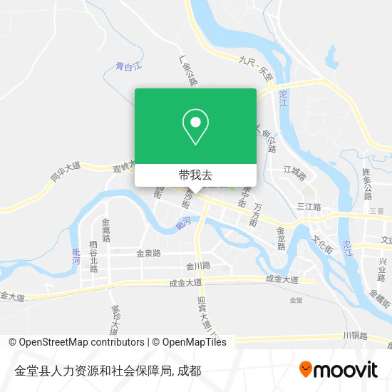 金堂县人力资源和社会保障局地图