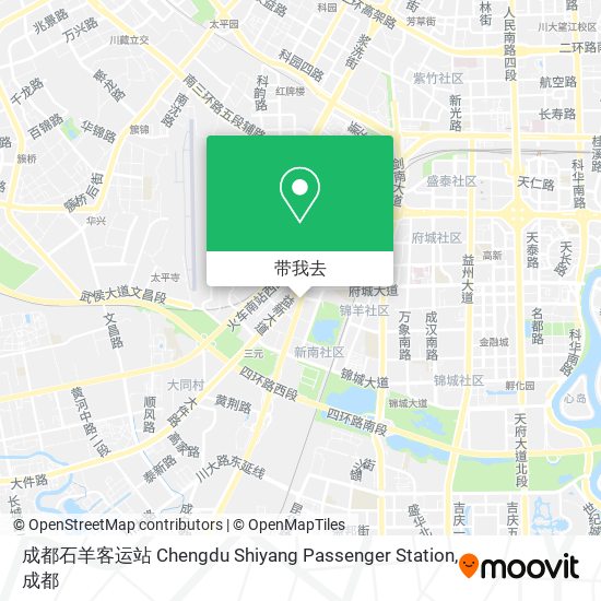 成都石羊客运站 Chengdu Shiyang Passenger Station地图