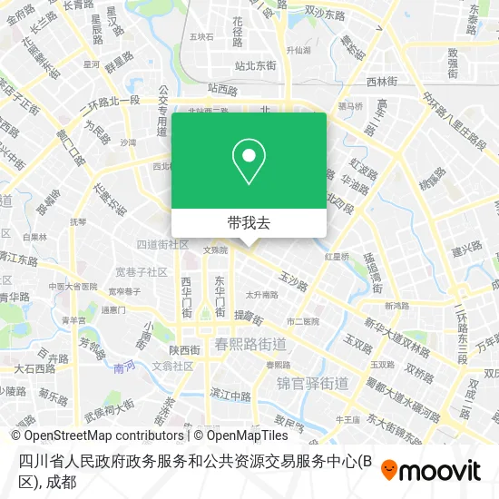 四川省人民政府政务服务和公共资源交易服务中心(B区)地图