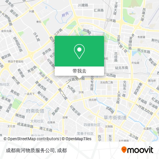 成都南河物质服务公司地图