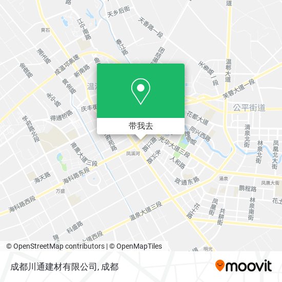 成都川通建材有限公司地图