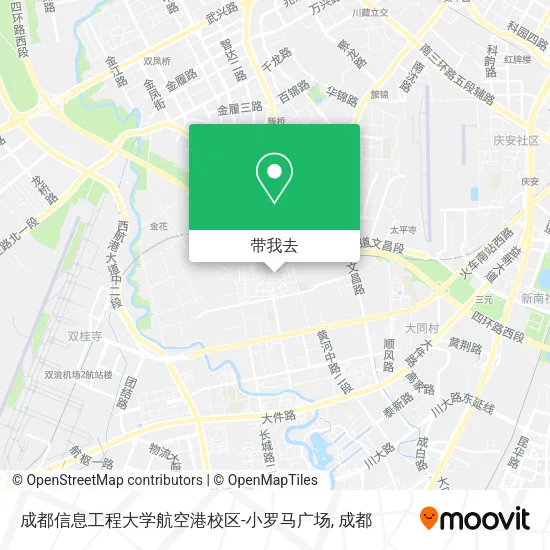 成都信息工程大学航空港校区-小罗马广场地图