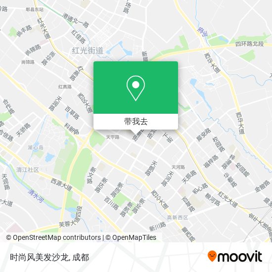 时尚风美发沙龙地图