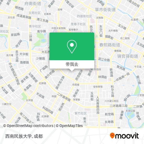 西南民族大学地图