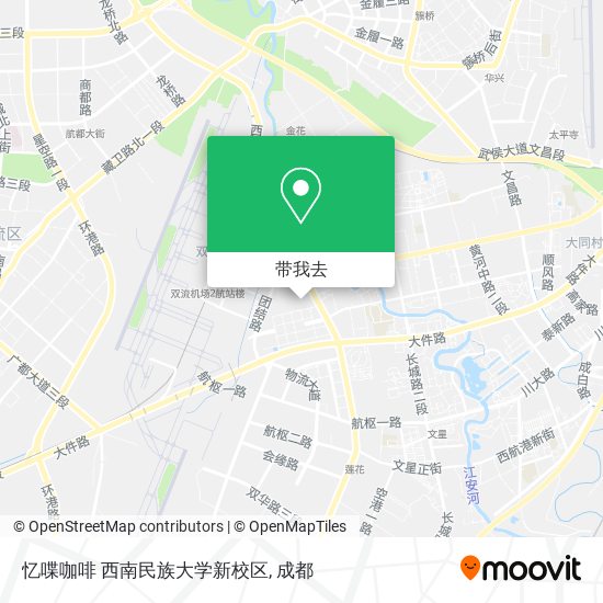 忆喋咖啡 西南民族大学新校区地图
