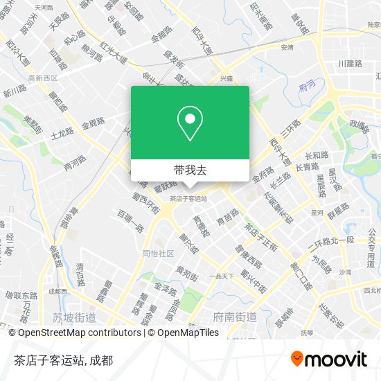 茶店子客运站地图