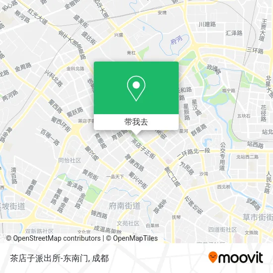 茶店子派出所-东南门地图