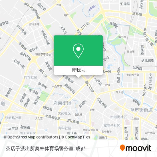 茶店子派出所奥林体育场警务室地图