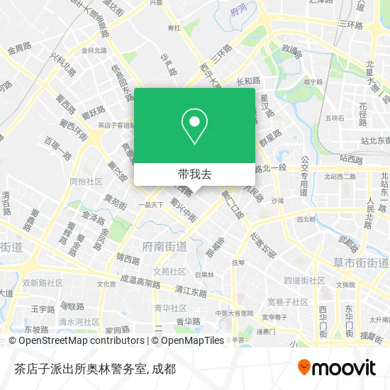 茶店子派出所奥林警务室地图