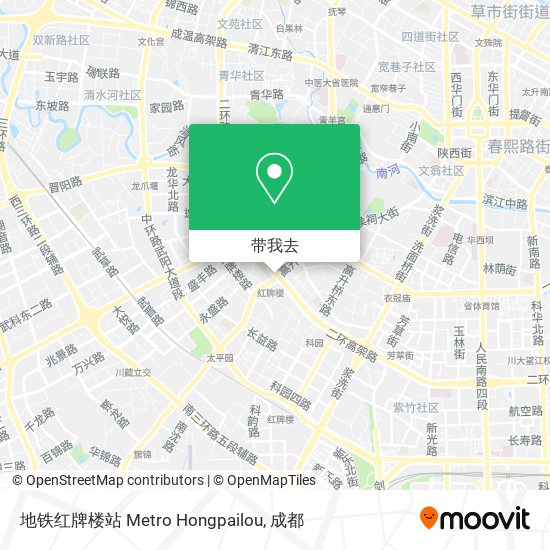 地铁红牌楼站 Metro Hongpailou地图