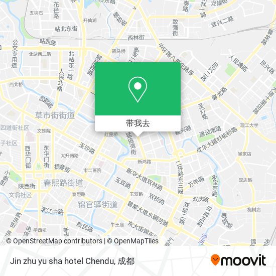 Jin zhu yu sha hotel Chendu地图