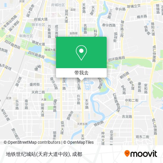 地铁世纪城站(天府大道中段)地图