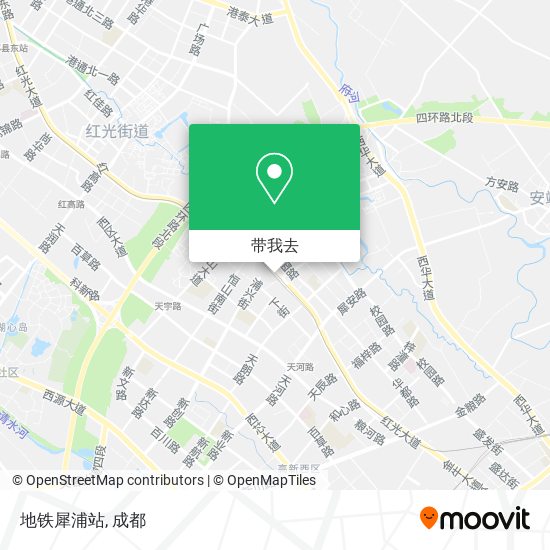 地铁犀浦站地图